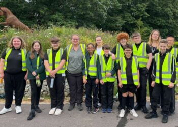 Students from Bohunt school.