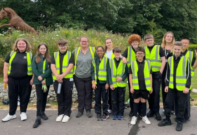 Students from Bohunt school.