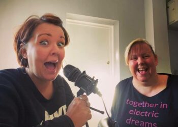 Thames Valley Positive Support's The HIV Podcast has been shortlisted for an accolade at the British Podcast Awards. Picture: Hosts Jessica Harding and Sarah Macadam, courtesy of Thames Valley Positive Support