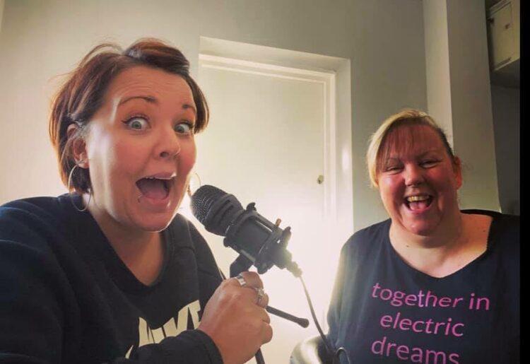 Thames Valley Positive Support's The HIV Podcast has been shortlisted for an accolade at the British Podcast Awards. Picture: Hosts Jessica Harding and Sarah Macadam, courtesy of Thames Valley Positive Support