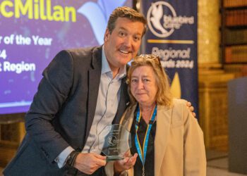 Angela McMillian, who works for Bluebird Care Reading, Wokingham, Maidenhead, Windsor and Bracknell, beat hundreds of nominees to win Team Member of the Year Award at this year?s annual Bluebird Care Awards. Picture: Bluebird Care