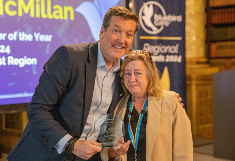 Angela McMillian, who works for Bluebird Care Reading, Wokingham, Maidenhead, Windsor and Bracknell, beat hundreds of nominees to win Team Member of the Year Award at this year?s annual Bluebird Care Awards. Picture: Bluebird Care