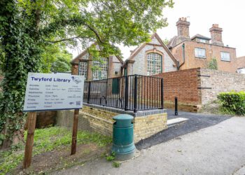 The new library in Twyford. Pic: Stewart Turkington.