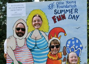 The Ollie Young Fun Day on Sunday.

The Grierson Family posing for a fun picture.
