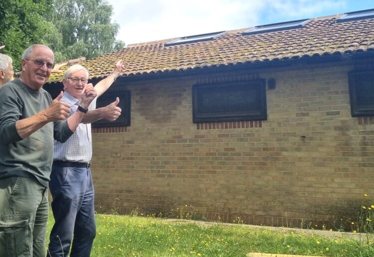 Following repairs, the Crowthorne & Wokingham Without Men?s Shed now has a weatherproof building where the 35 member strong hub provides men with a social space to make friends, learn new skills and share their experiences and concerns. Picture: Crowthorne & Wokingham Without Men's Shed