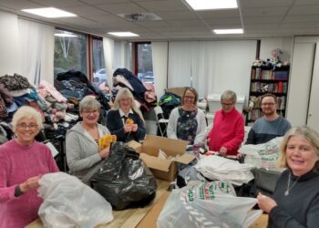 Volunteers at The Cowshed. Credit: LDRS..