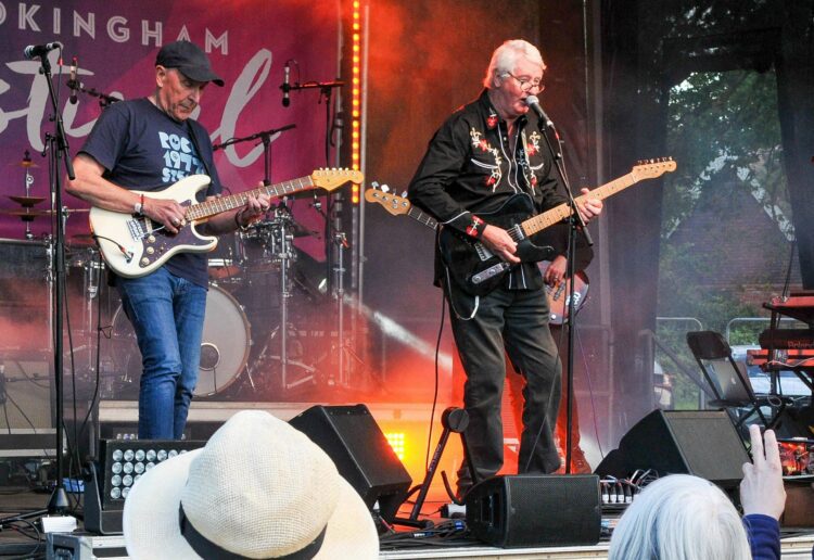 Wokingham Festival on Bank Holiday Monday.

Caravan performs.