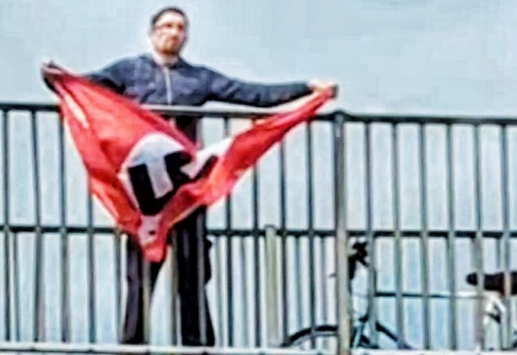 A screengrab from a video that appeared on social media. Pic: Facebook.