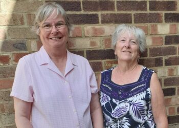 Margaret Drinkwater and Julia Isaacs have both donated blood 100 times, and encourage others to join them. Picture: Margaret Drinkwater