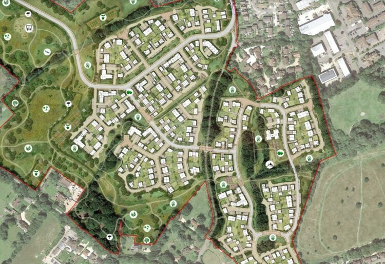 The planned development in Barkham. Pic: WBC.