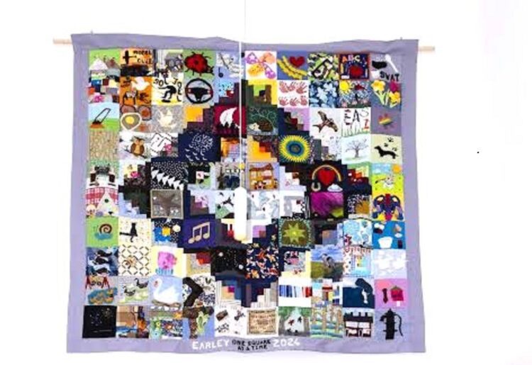 Earley's new quilted artwork is on display at the Art Space in St Nicolas, Earley. PIcture: Liz Kerry