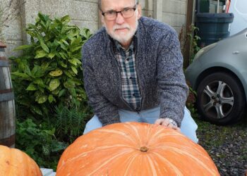 Tony Miller's monster squash was the largest, with a circumference of 180cm. PIcture: WHA