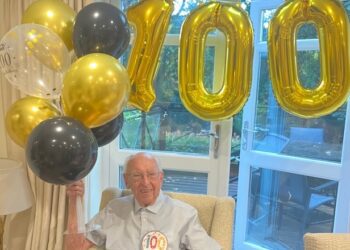 Jack Pullen is 100 years young, and celebrated with family and friends this month. Picture: Annet Pullen