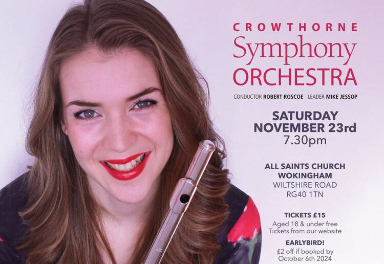Audience members will be able to hear flautist Camille Curtis play at Crowthorne Symphony Orchestra's November concert. Picture: CSO