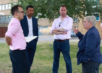 Jack Rankin MP, Raj Sharma (leader Conservative group at Reading Borough Council), Ross McKinnon (leader of the Conservative group at West Berkshire Council), and Pauline Jorgensen (the leader of the Conservative group at Wokingham Borough Council).