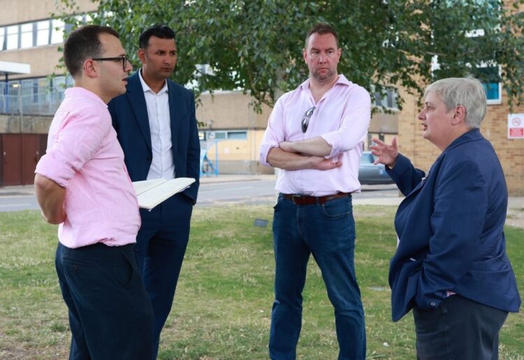 Jack Rankin MP, Raj Sharma (leader Conservative group at Reading Borough Council), Ross McKinnon (leader of the Conservative group at West Berkshire Council), and Pauline Jorgensen (the leader of the Conservative group at Wokingham Borough Council).