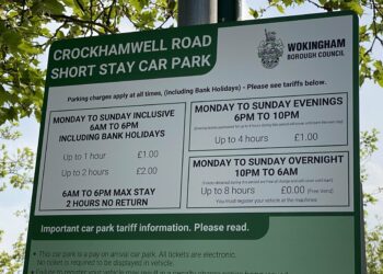 Crockhamwell Road car park in Woodley Picture: Phil Creighton
