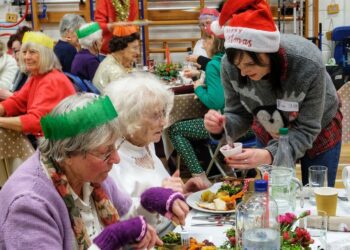 Link Visiting Scheme Christmas Day lunch. Pic: Andrew Batt.