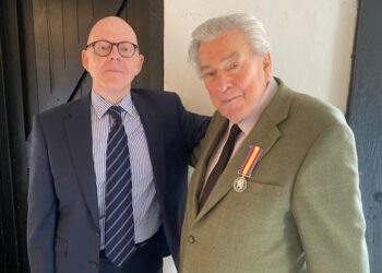 Wokingham.Today publisher David Riley discovered that Terry Wilkinson, 90, was entitled to a medal. Picture: courtesy of David Riley