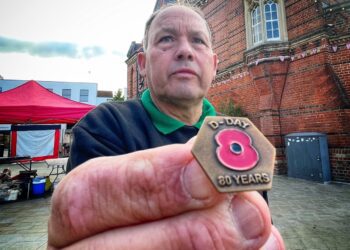 David Dunham, Wokingham's poppy appeal organiser. Pic: Andrew Batt.