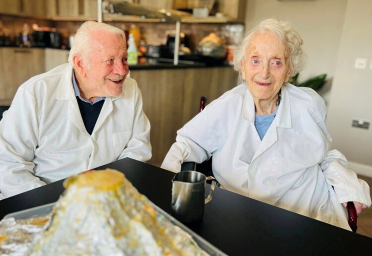 Keith and Daphne, used their experience to engage in a hands-on activities.