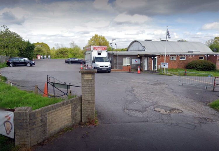 The van at Arborfield Royal British Legion. Pic: Google.