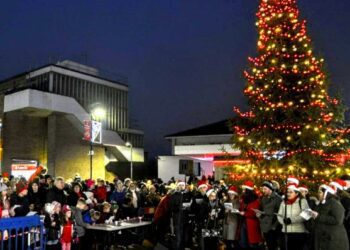 Annual Christmas Tree and town centre lights switch-on takes place this year on Saturday, November 23. Picture: Woodley and Earley Lions Club