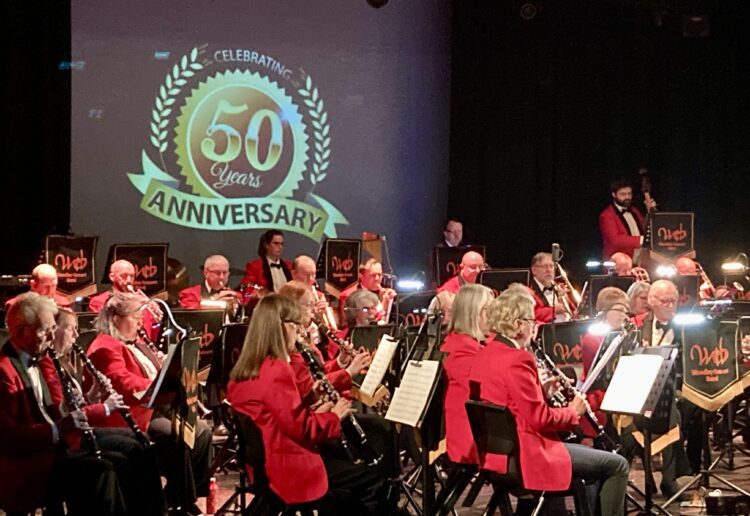 Woodley Concert Band gave a golden performance at their 50th Anniversary Concert on Saturday. PIcture: Emma Merchant