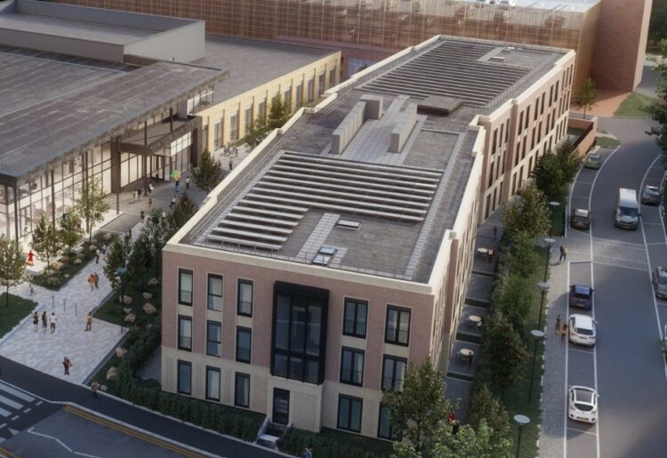 An architect's impression of the Carnival Hub development Picture: HLM Architects