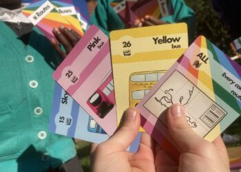 Busy Buses, a colourful new game about Reading bus routes, is on sale now. Picture Dissent Games.