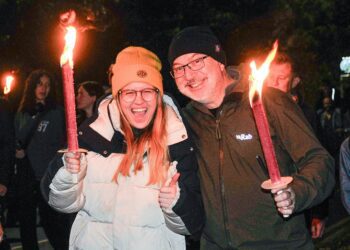 Wokingham Firework Procession and Display. Picture: Steve Smyth