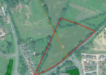Outline plans for the homes off Langley Common Road. Pic: WBC.