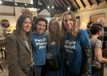 A Wokingham social group that meets to discuss sustainability over a pint was delighted by visitor numbers to its second birthday gathering in November. PIcture: PPP