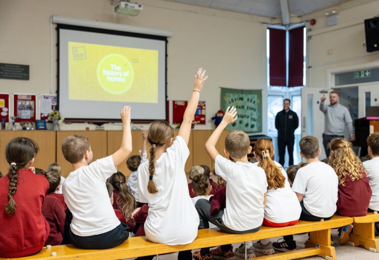 Children at Finchampstead CofE Primary School learn the importance of staying safe around construction sitesTom Waters