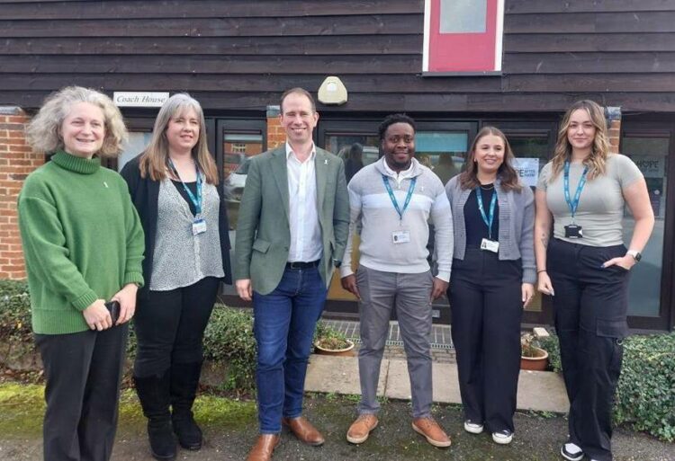 On Monday, November 25, Mr Barber visited the charity Hope After Harm, which provides a number of support services to victims of sexual violence. Picture: Office of the Police and Crime Commissioner