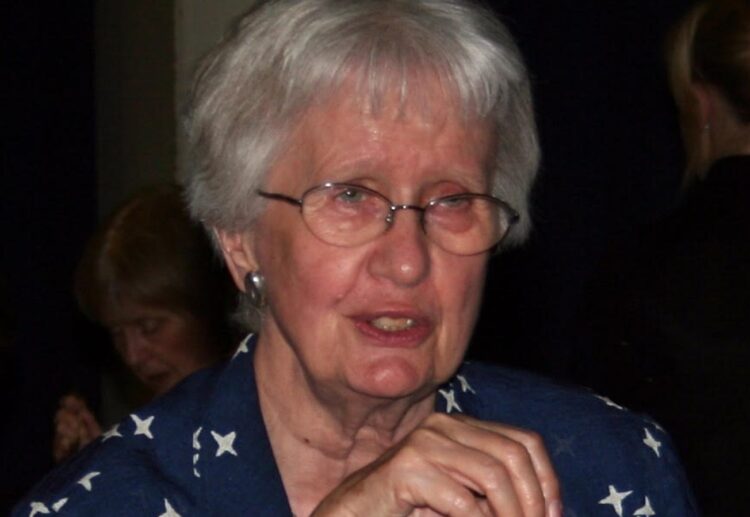 Christine Holland, ex-headteacher of The Holt School is warmly remembered by her friends Beryl and Linda. Picture: Linda Carroll