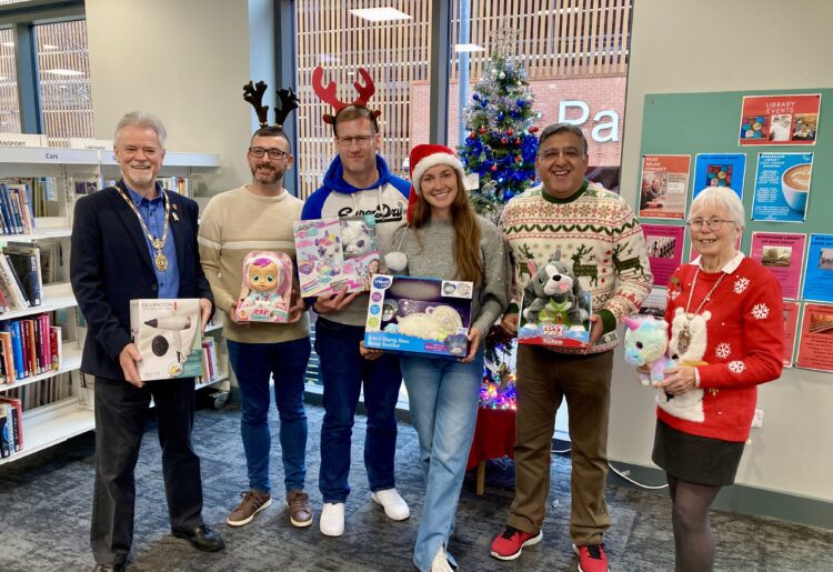 Two reindeers from Fidelius in Nottingham are among businesses supporting the Giving Tree this year. Picture: Emma Merchant