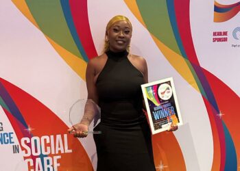 Judges at the Great British Care Awards said that KK is a natural teacher and trainer, with the patience and insight to support others in the field. Picture: Bluebird Care