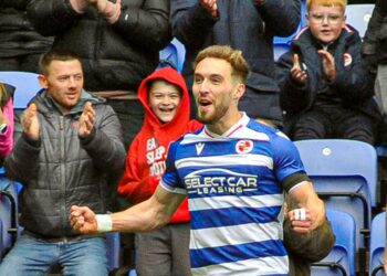 Reading v Blackpool
Reading's first goal.