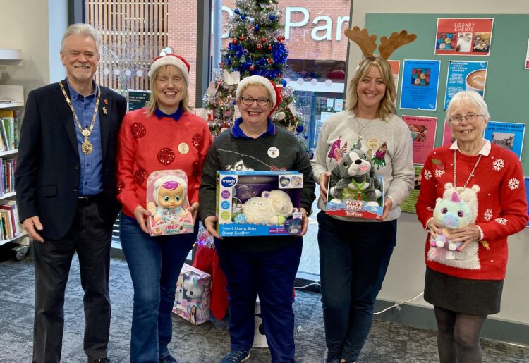 Colleagues from Tesco Wokingham, Martins Heron and North Bracknell were at the launch of this year's Giving Tree appeal. Now four weeks in, gifts are almost all gone. Picture: Emma Merchant