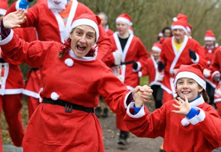 Santas will be dashing through Wokingham for charity on December 21. Picture: Wokingham Bourough Council