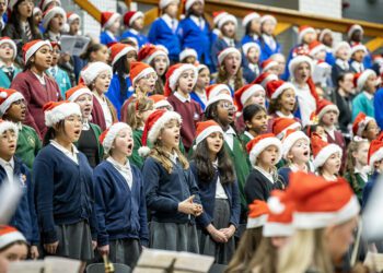 The carol concert was raising money for First Day?s Children?s Charity. Pic: Stewart Turkington.