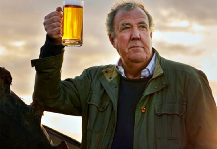Jeremy Clarkson first began producing Hawkstone Lager at Diddly Squat Farm.