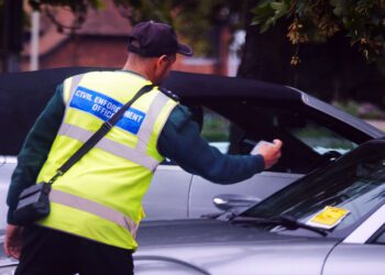 Parking enforcement officers in Wokingham.