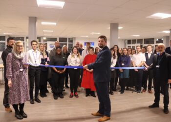 Emmbrook School celebrated the opening of its new multi purpose dining hall space. Picture: Emmbrook School