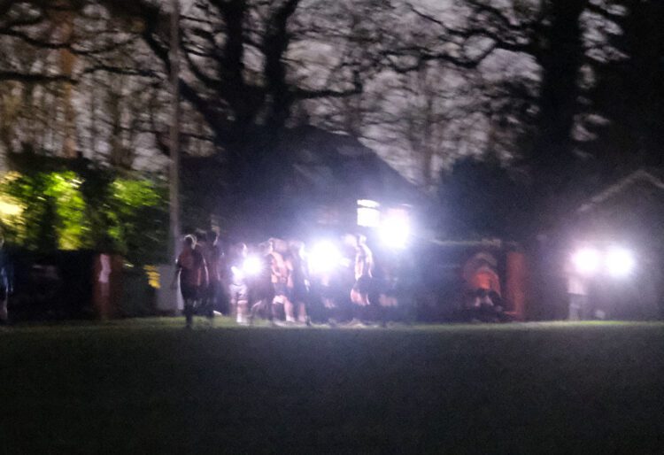 Lowther Road was plunged into darkness. Pic: Andrew Batt.