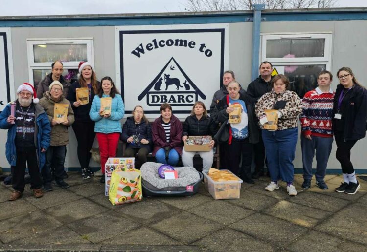 Members of Optalis group Focussed Friends delivered treats for the animals at Diana Brimblecome Animal Rescue Centre, Hurst. Picture: DBARC