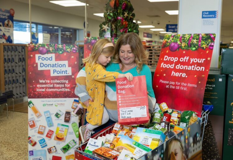Tesco thanks customers for their generosity during its Winter Food Collection. Picture: Tesco Wokingham
