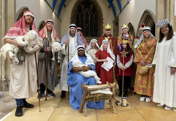 The servuce at All Saints. Pic: Jonathan Gilbey.