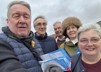Wokingham conservatives in Winnersh during \December. Pic: Wokingham Conservatives.